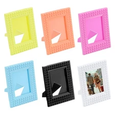 2 x 3 Picture Frame, 6 Pcs Mini Plastic Photo Frame, 6 Color
