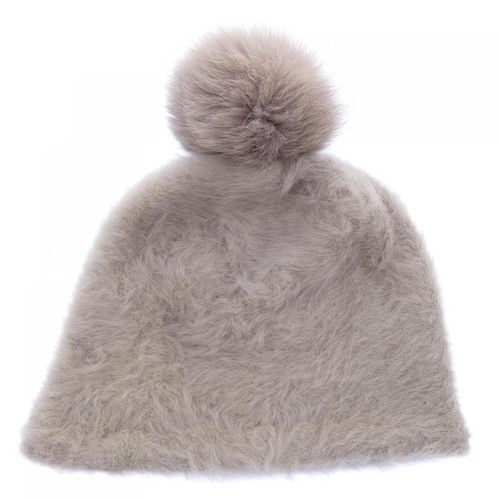 マックスマーラ Max Mara knit cap 6 1/4 Beige