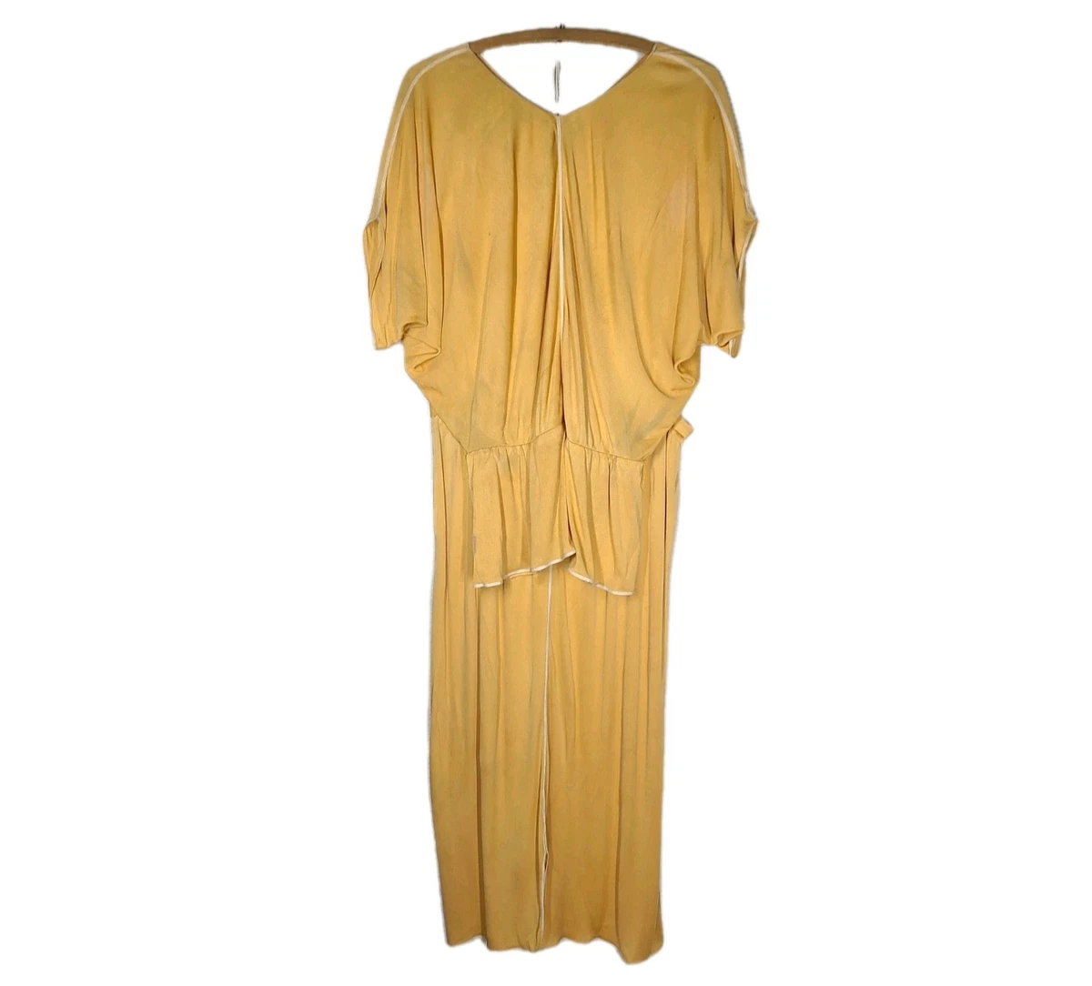tina carlyle gold dress 70s Mini Disco Dress Tan – East Village Vintage Collective main image 1