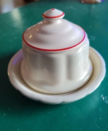 Antique Weller Ceramic Flower Frog With Lid "Since 1877" Three Piece Very Rare