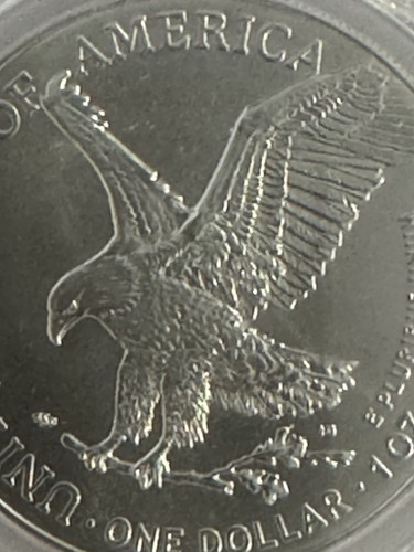 2025 American Silver Eagle PCGS MS-70 First Strike 1 of 2025 Gold Foil Label - Picture 10 of 18
