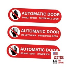 12PCS Automatic Door Car Stickers, Alert Decal for Automatic Sliding Doors,