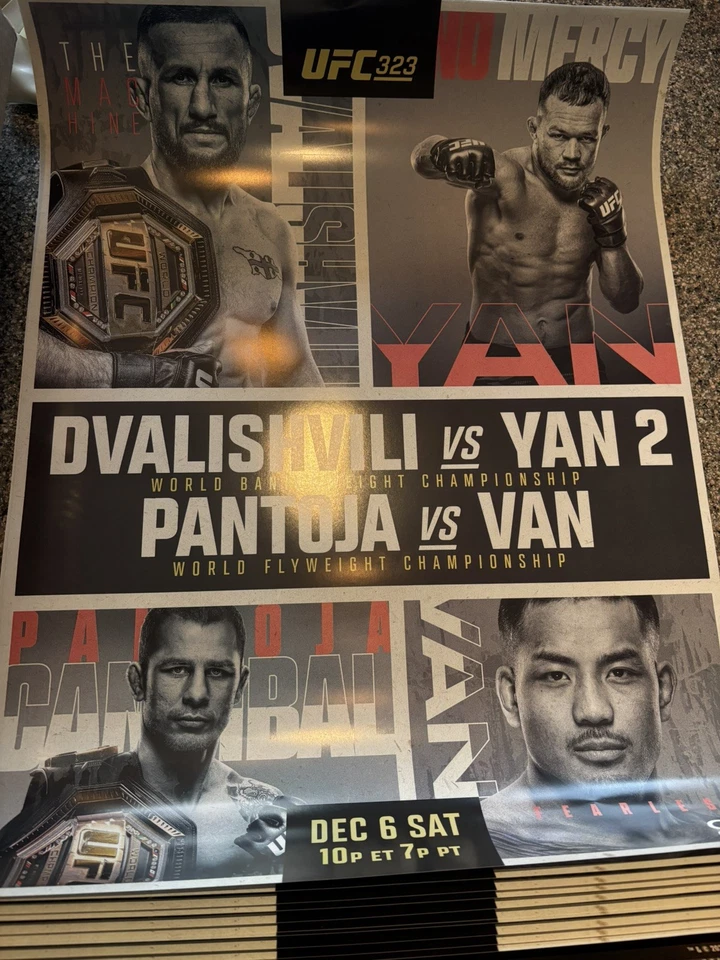 Póster promocional UFC 323 Dvalishvili vs Yan 2  Foto 2 de 3