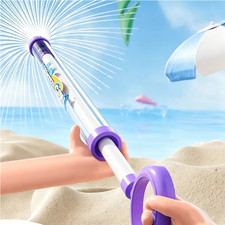 Purple 1PC Water Gun Pull Out Soaker Blaster Pool Beach Summer Outdoor Toy