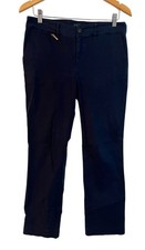 Vintage Lauren Ralph Lauren Women's Chino Blue Pants 6P Gold Plated Zipper