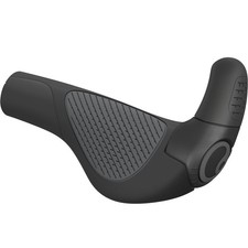 Ergon Cycling GP2 Evo Ergonomic Lock-On Grips with Bar Ends - Black, Small