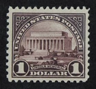 CKStamps: US Stamps Collection Scott#571 $1 Mint NH OG Tiny Gum Bend