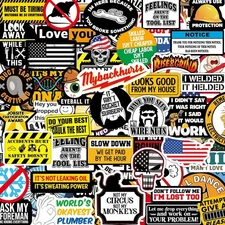 150 PCS Funny Hard Hat Stickers for Adults Dark Humor, Hilarious Decals for Tool