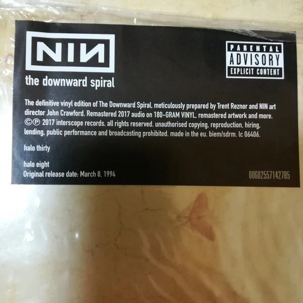 Nine Inch Nails - The Downward Spiral-2017 (M/[M) - "Vinyl Record" - Image 2 of 4