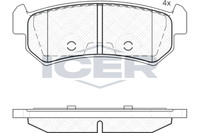 Bremsbelagsatz Hinten Sumitomo-System FüR Chevrolet Lacetti J200 Kombi Ab 97->
