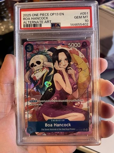 2025 One Piece OP13 EN Alternate Art #051 Boa Hancock PSA 10 GEM MINT