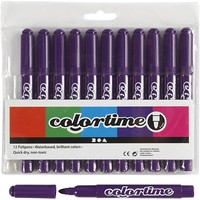 Colortime - Paarse Jumbo Stiften 12St. (Us Import) NEU