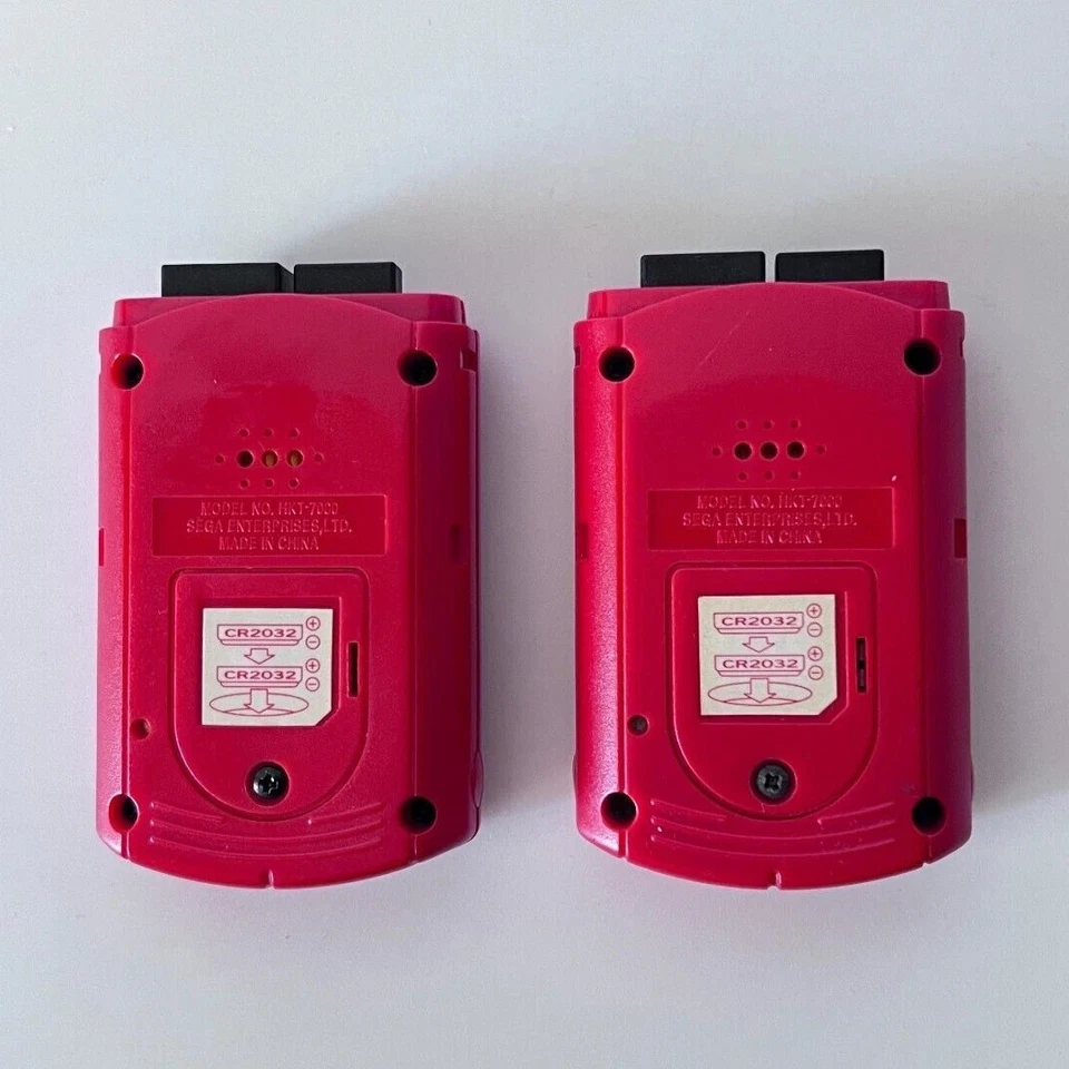 SEGA Dreamcast Red All Japan Professional Wrestling Visual Memory Unit VMU 2 Set - Image 2 of 4