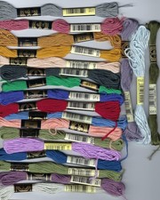 20 SKEINS OF DMC/SIRO EMBROIDARY THREAD   LOT 11