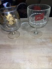 vintage beer goblets set of 2