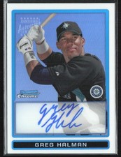 Greg Halman 2009 Bowman Chrome Refractor Auto /500 B #BCP113 Seattle Mariners