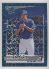 2020 Donruss Optic Rated Rookies Teal Velocity Prizm 7/35 Shun Yamaguchi #95 1l2
