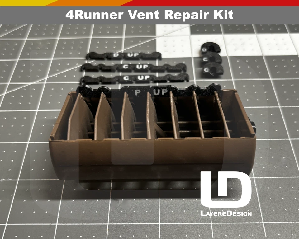 Kit de reparación de registro de ventilación de CA | 1 990-1995 Toyota 4runner / Hilux Surf Foto 4 de 4