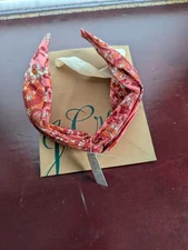 J crew red pink paisley Liberty headband BNWT perfect condition with gift bag