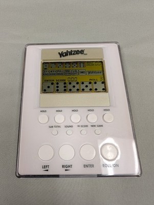 Yahtzee Handheld Electronic Game 2007 Hasbro Parker Brothers TESTED WORKS!