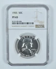 1955 Franklin Half Dollar PF65 NGC Brown Label