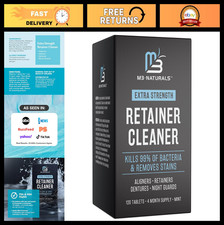 Invisalign Cleaner Tablets - Odor  Stain Remover for Retainers, Dentures, Mouth