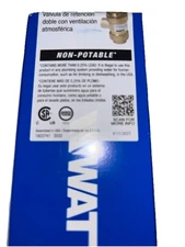 Watts 1/2" 9D-M3 0950053 dual check valve with atmospheric vent made in USA qty