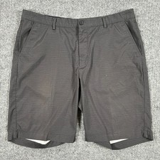 Greg Norman Mens Performance Golf Shorts Size 38 Black Stretch Casual Flat Front