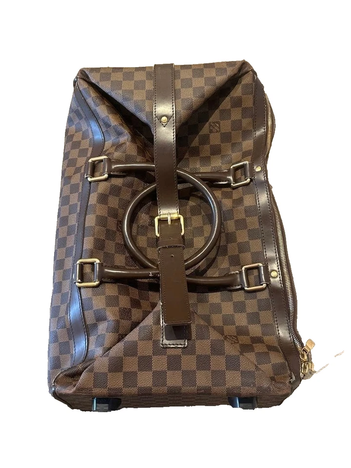 Authentic LOUIS VUITTON Eole 50 Damier Carry Bag  2way Boston Bag Brown - Image 4 of 4