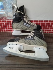 Bauer Supreme Silver Lightening Ice Hockey Ice Skates Size 7.5 UK Vgc