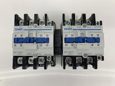 Lot of 2 - Chint NC1-5011 AC Contactor 50A 120V 50/60Hz CHNT 222483