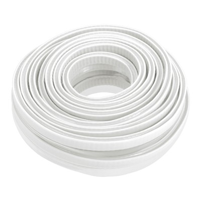 Car Door Edge Sealing Strip Type U 16.40ft 5m White Rubber