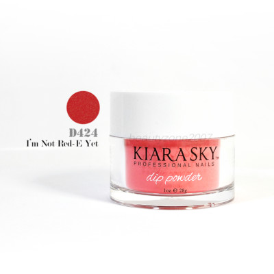 Kiara Sky Nail Dipping Powder D424 I'm Not Red-E Yet 1oz