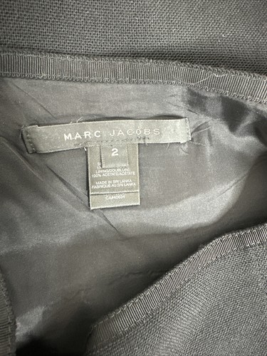 Marc Jacobs Wool A Line Black Lined Skirt Casual Size 2 - Picture 7 of 7