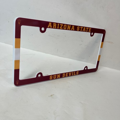 Arizona State Sun Devils License Plate Frame NCAA New Plastic Brand New - Picture 5 of 6