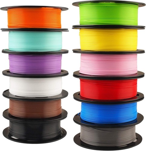 Complete 12-Pack of 1.75mm PLA Filament with 3D Printer Stick Tool Included - Picture 2 of 3