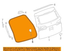 GM OEM 18-23 Traverse Lift Gate Gate Hardware-Body W'strip 84470366