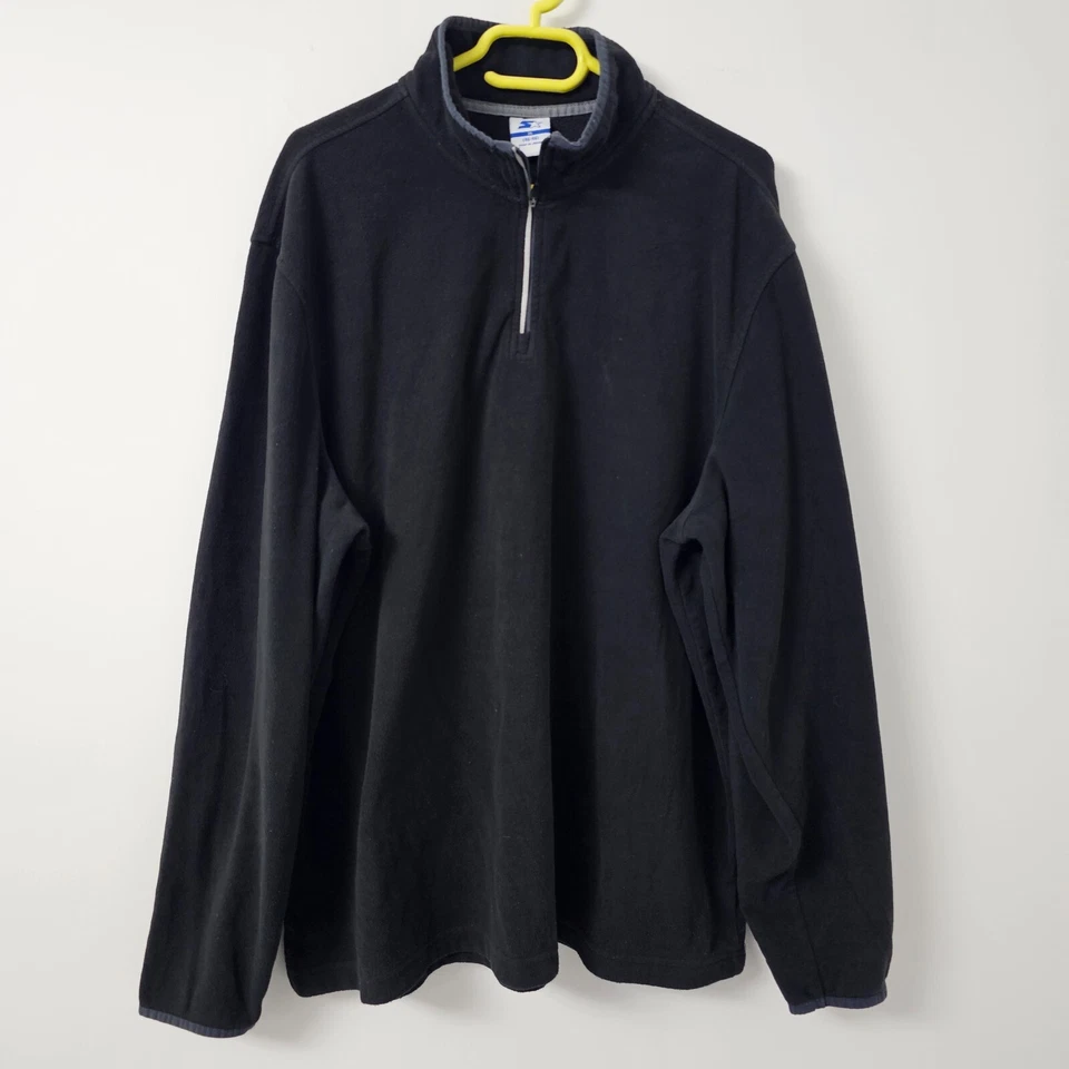 Starter Vintage Mens Quarter Zip Long Sleeve Fleece Jumper Sz XL - Image 4 of 4