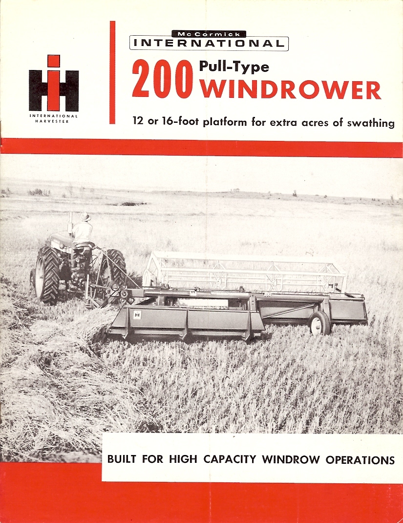 Farm Equipment Brochure - IH - McCormick - 200 - Windrower (F2533