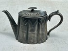 Antique English Britannia metal/EP Teapot W.R. Nutt & Co c.1890s repoussé floral