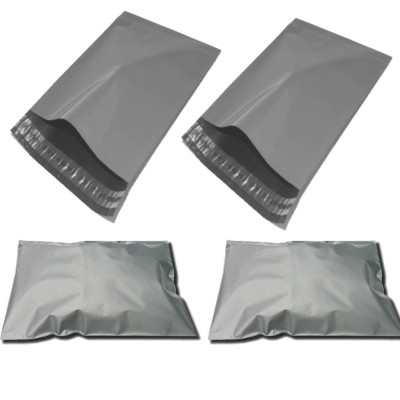 Premium grau Versandtaschen selbstklebend Polybeutel 10 x 14, x5 x10 x25 x50 x100 x250