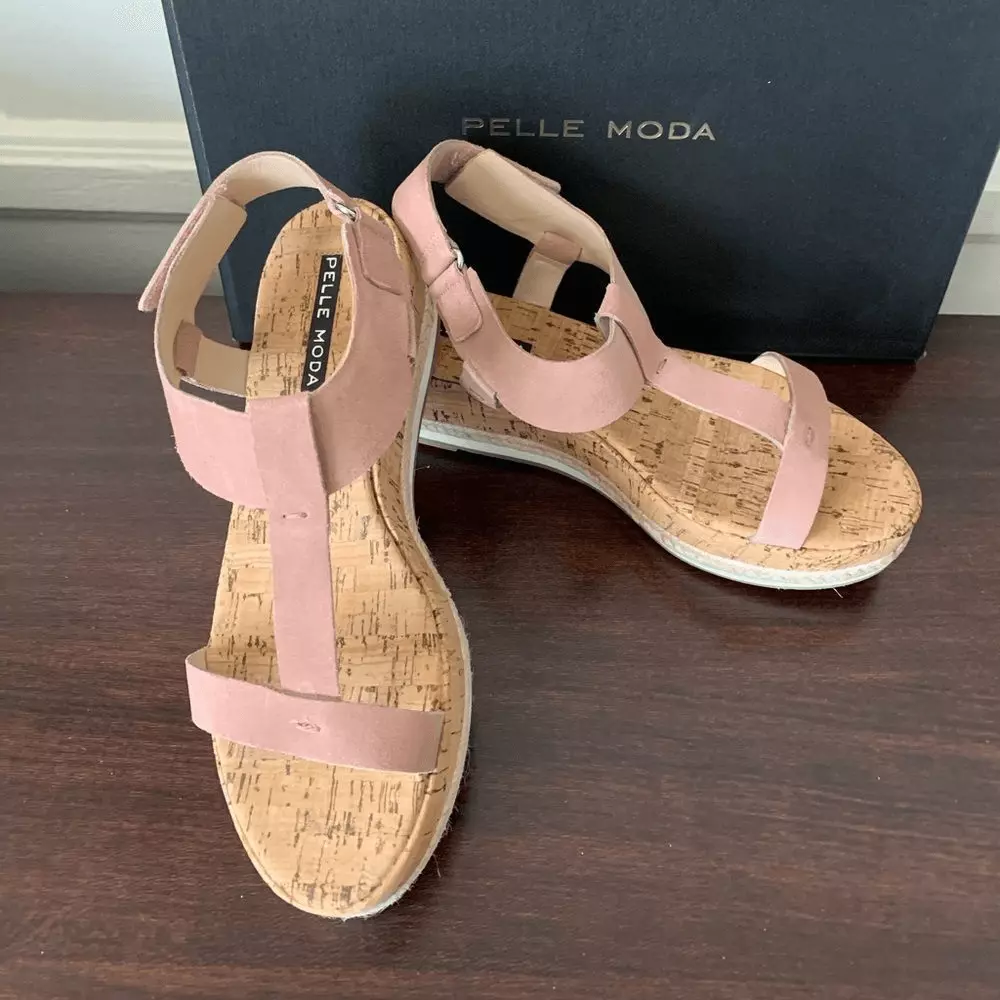 Pelle Moda pilar platform leather sandal size 6 5 eBay