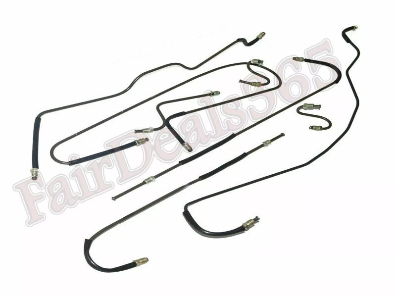 Complete steel Oil Pressure Brake line Kit Willys CJ Petrol Model | eBay