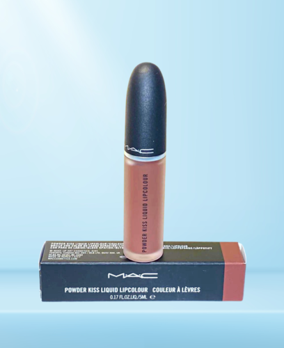 MAC Powder Kiss Liquid Lipcolour OVER THE TAUPE 997 taglia intera 5 ml/0,17 once. NUOVO - Foto 1 di 5