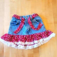 Canyon River Blues children's vintage denim skirt