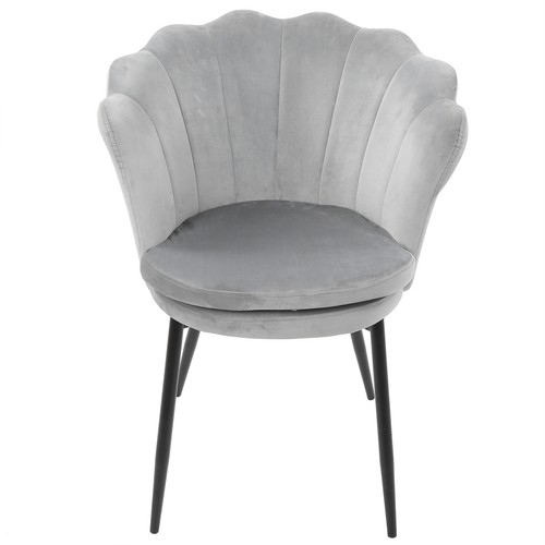 Crushed Velvet Dressing Grey Dressing Table Chair With Silver Legs Grey  Living And Home Modern Velvet