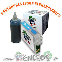 Kit cartouche rechargeable Epson T0335 avec puce auto-reset pour impression économique illimitée