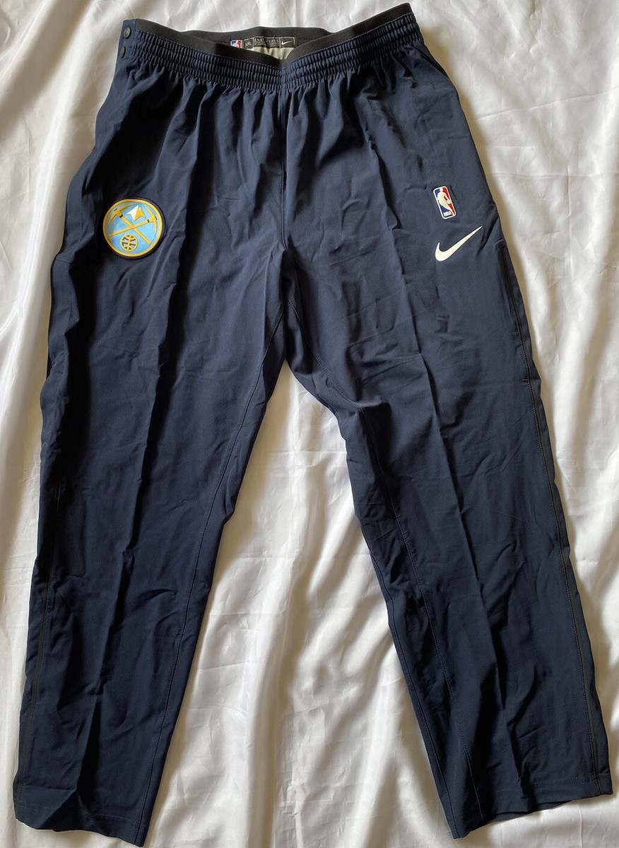 Nike Denver Nuggets Repel Snap Warm Up Pants Navy 859310 XL-T PLAYER ISSUED