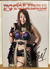 Io Shirai IYO SKY Autograph Signed 2018 Fotolibre de Mascara #67 NXT WWE Stardom
