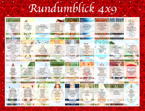 Legeschablone Rundumblick 4x9 neu new Tarot Orakelkarten Kartendeck - Bild 1 von 1